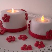 pastel fondant de velas